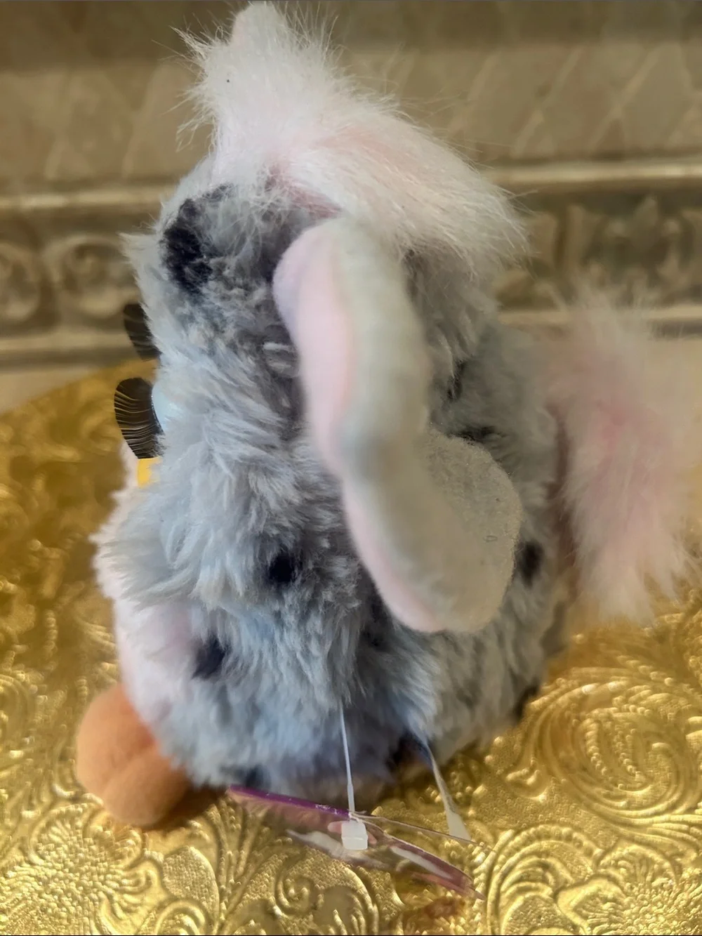 Vintage-Style Plush Interactive Furby Toy - Pink, Gray, White New With Tags